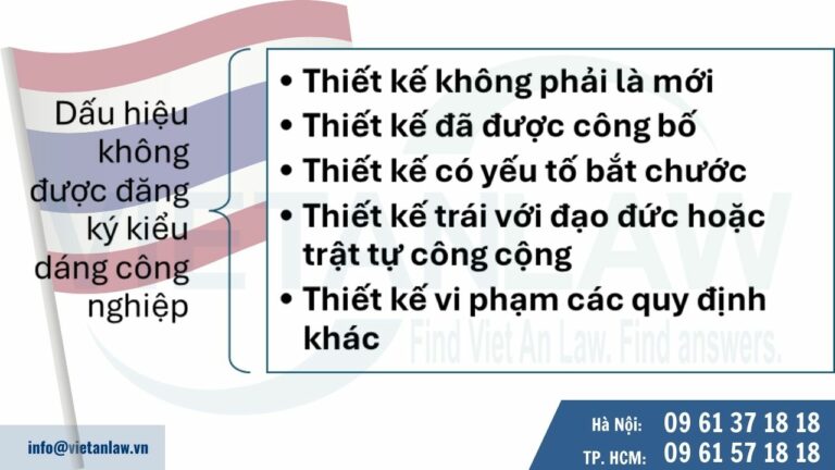 Các dấu hiệu không được đăng ký kiểu dáng công nghiệp