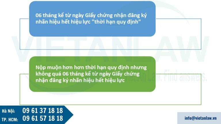 Đơn yêu cầu gia hạn nhãn hiệu có thể nộp muộn hơn thời hạn quy định