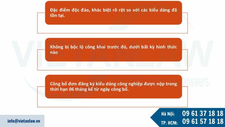 Điều kiện xác định tính mới của kiểu dáng công nghiệp