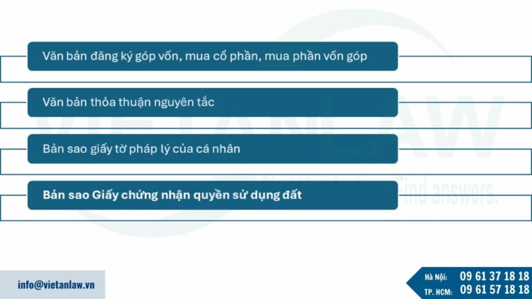 Hồ sơ đăng ký mua phần vốn góp, cổ phần của công ty Việt Nam