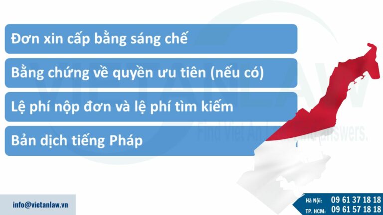  Tài liệu hồ sơ đăng ký sáng chế tại Monaco