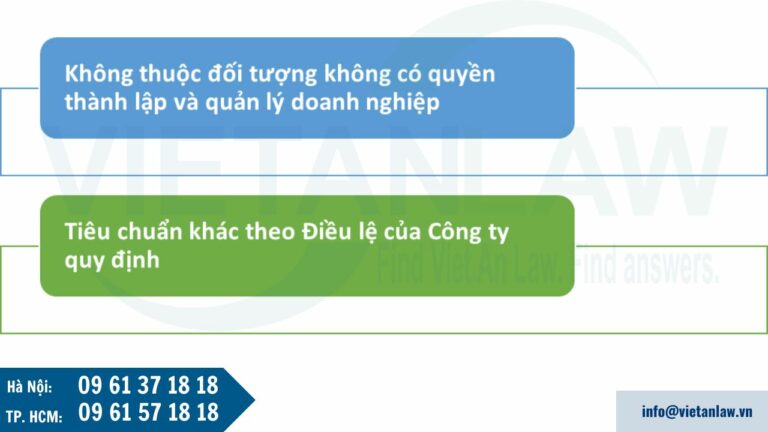 Tiêu chuẩn về người đại diện ủy quyền của công ty FDI 