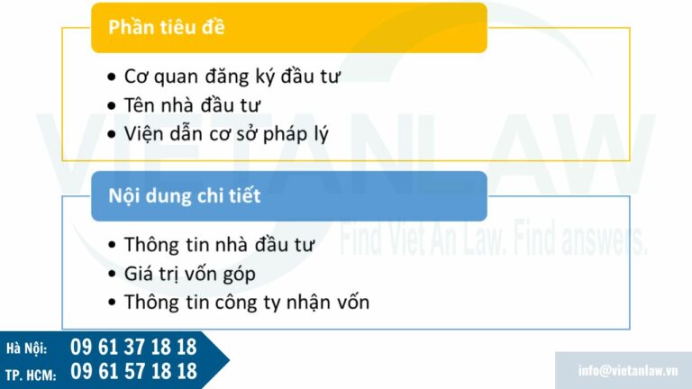 Văn bản chấp thuận về việc góp vốn của nhà đầu tư nước ngoài