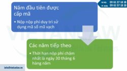 Hướng dẫn đóng phí duy trì sử dụng mã số mã vạch