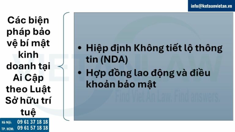 Các biện pháp bảo vệ bí mật kinh doanh tại Ai Cập theo Luật Sở hữu trí tuệ