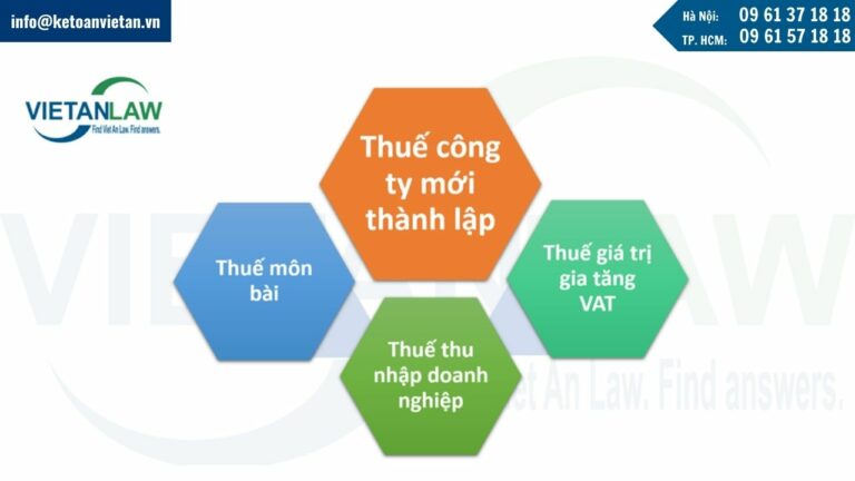 Các loại thuế cơ bản phải kê khai và đóng sau khi thành lập công ty