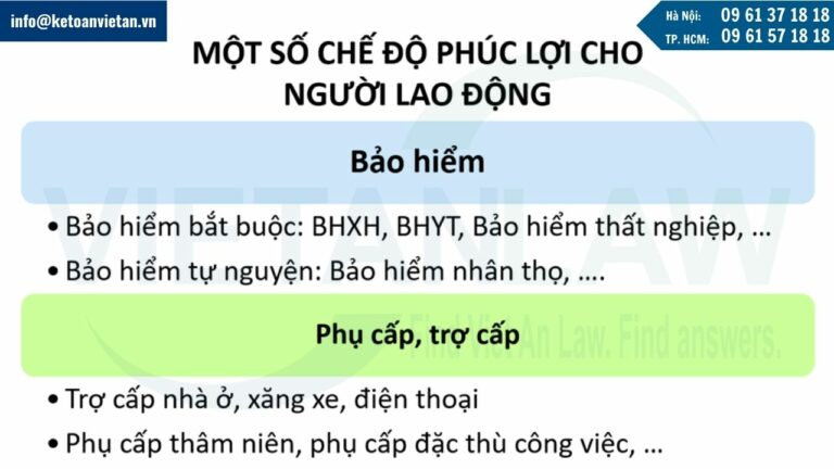 Chế độ phúc lợi cho người lao động