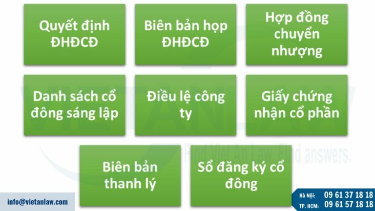 Hồ sơ chuyển nhượng cổ phần