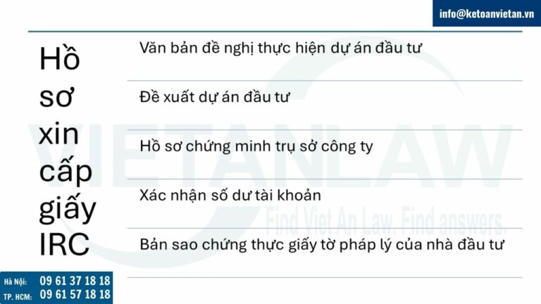 Hồ sơ xin cấp giấy chứng nhận đầu tư công ty có vốn đầu tư Ba Lan tại Việt Nam