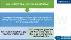 Quy định về hạn mức chuyển, mang ngoại tệ ra nước ngoài