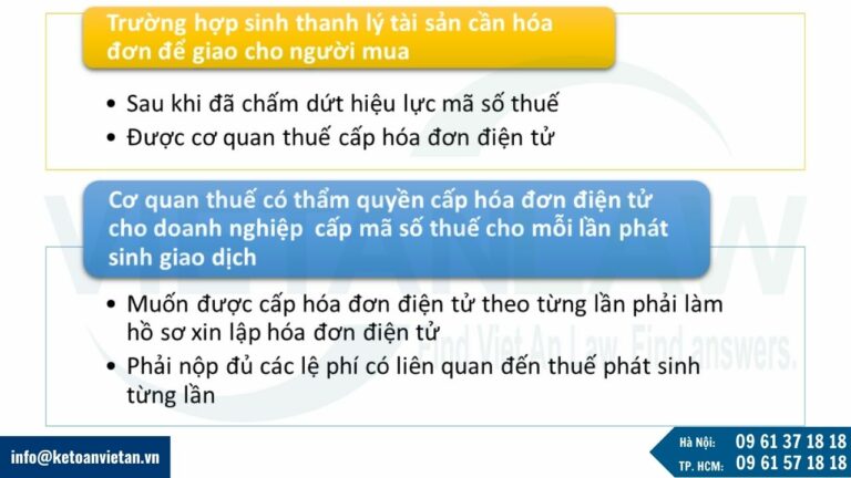 Trường hợp được xuất hóa đơn VAT trong trường hợp doanh nghiệp chấm dứt hiệu lực mã số thuế