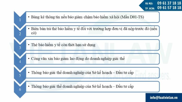 Hồ sơ chuẩn bị cần có để báo giảm lao động