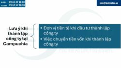 Lưu ý khi thành lập công ty tại Campuchia