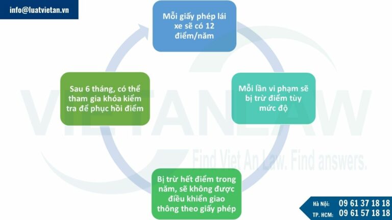 Quy định về trừ điểm do vi phạm giao thông từ 1/1/2025