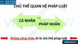 AI có được coi là một chủ thể trong quan hệ pháp luật tại Việt Nam?