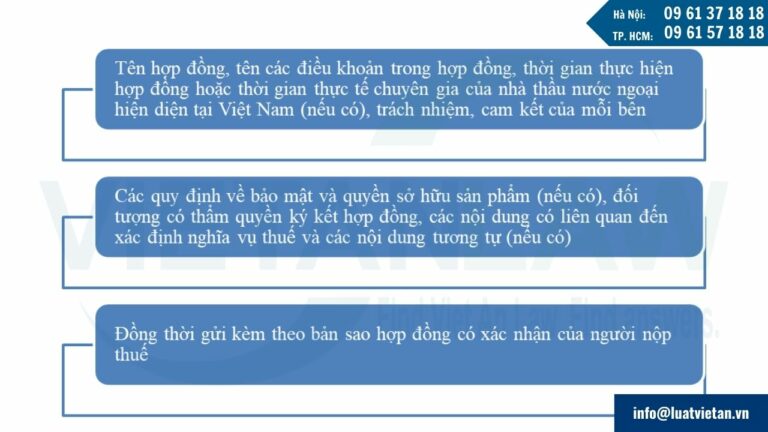 người nộp thuế cần dịch những nội dung trong hợp đồng