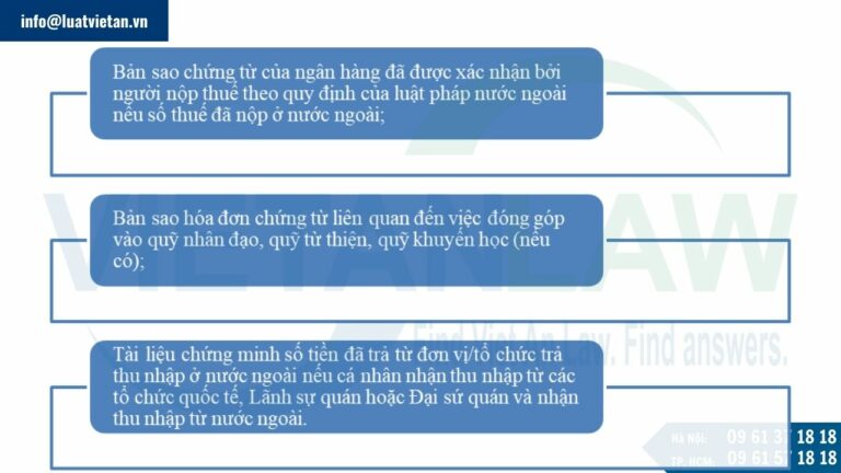 Hồ sơ quyết toán thuế cá nhân cần cung cấp cho Đại lý thuế Việt An