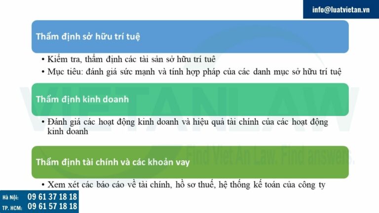 Một số nội dung cơ bản thẩm định pháp lý trong hoạt động M&A