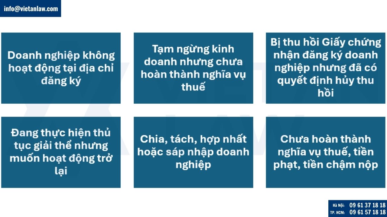 Các trường hợp bị khóa mã số thuế công ty