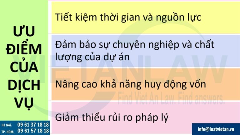 Lợi ích khi sử dụng dịch vụ viết thuê dự án đầu tư của Luật Việt An