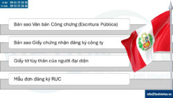 Thủ tục sau thành lập công ty tại Peru