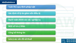 Hạch toán giảm vốn điều lệ công ty cổ phần