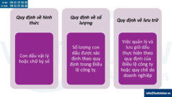 Tư vấn xây dựng quy chế sử dụng con dấu trong các công ty đã lên sàn chứng khoán