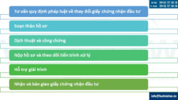 Dịch vụ thay đổi Giấy chứng nhận đầu tư công ty vốn Singapore