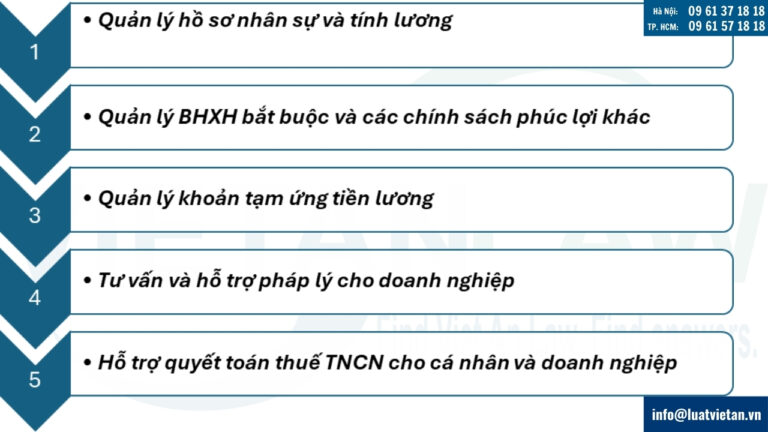 Dịch vụ tính lương cho doanh nghiệp của Đại lý thuế Việt An
