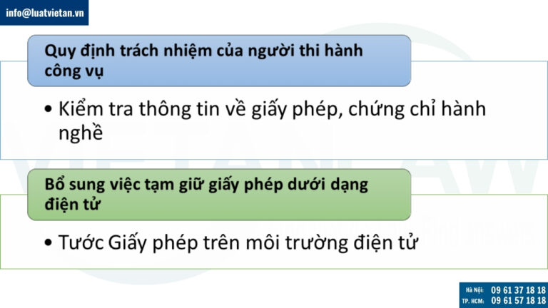 Quy định mới về tạm giữ, giữ giấy phép, chứng chỉ hành nghề trong xử phạt vi phạm hành chính