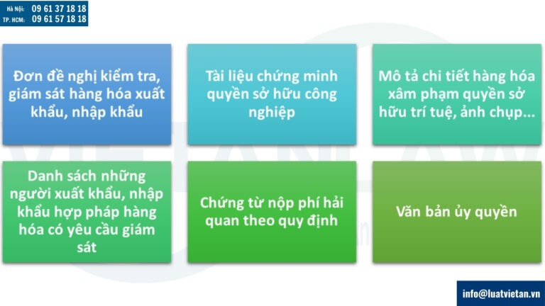 Thành phần hồ sơ Thủ tục đăng ký giám sát hải quan