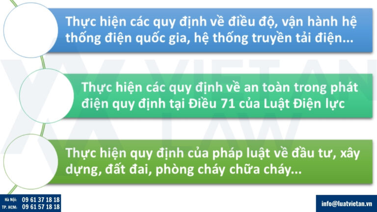 Trách nhiệm của Đơn vị phát điện năng lượng tái tạo