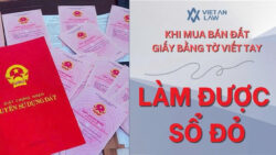 3 trường hợp được cấp sổ đỏ khi mua bán đất bằng giấy viết tay