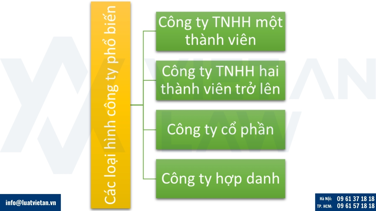 Các loại hình công ty phổ biến tại Việt Nam