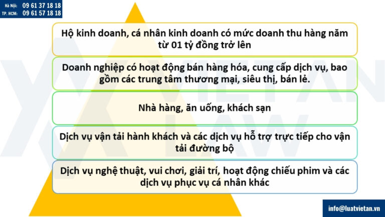 Các trường hợp phải sử dụng hóa đơn điện tử khởi tạo từ máy tính tiền