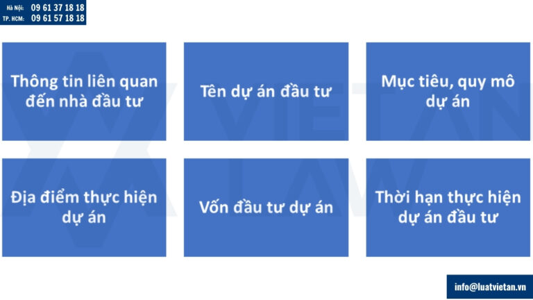 Các trường hợp thay đổi giấy chứng nhận đăng ký đầu tư
