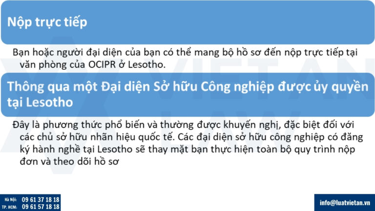 Quy trình xử lý hồ sơ gia hạn đăng ký nhãn hiệu tại Lesotho