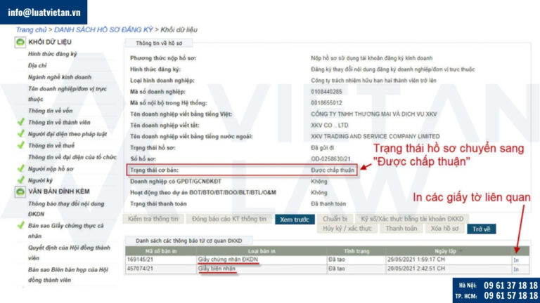 Theo dõi trạng thái hồ sơ và nhận kết quả trên cổng dịch vụ công