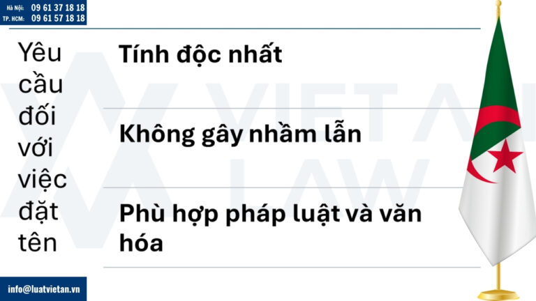 Yêu cầu đối với tên công ty tại Algeria