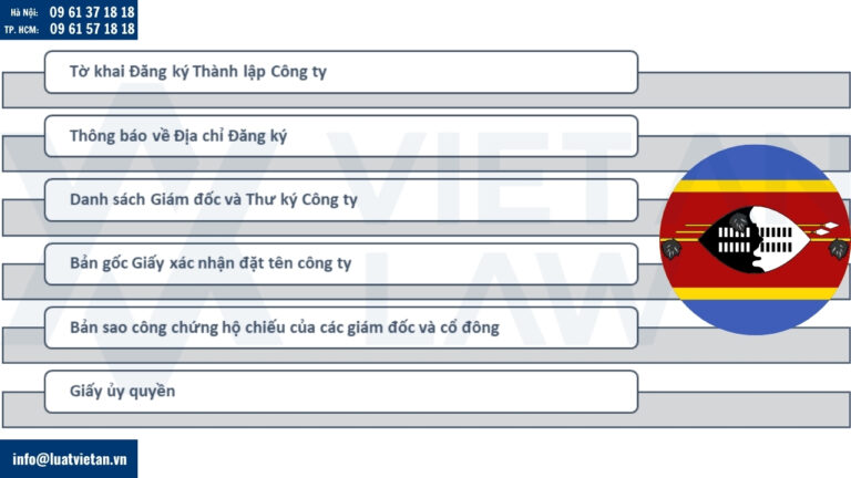 hồ sơ thành lập công ty tại Eswatini