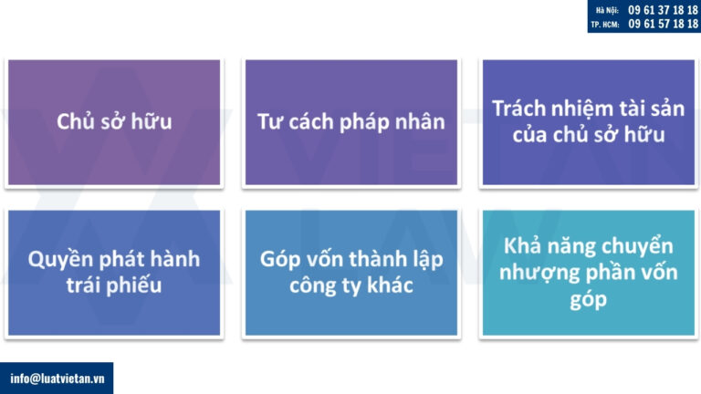 Các tiêu chí đánh giá sự khác nhau giữa công ty TNHH và doanh nghiệp tư nhân