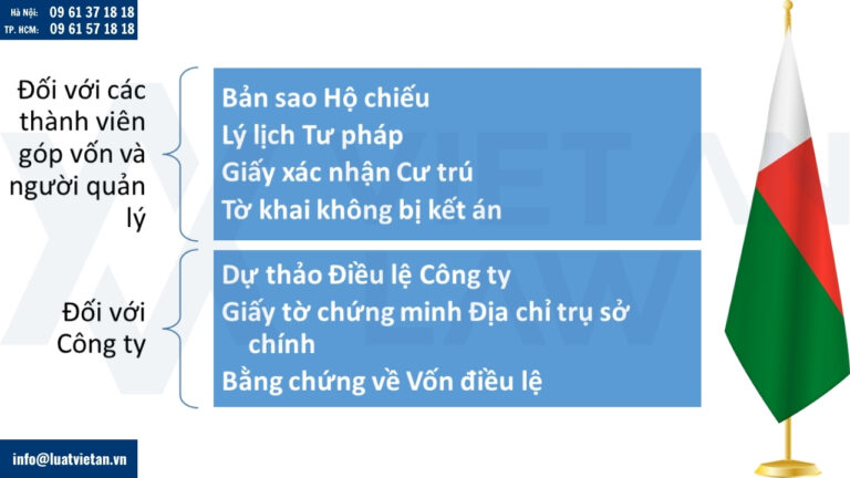 Chuẩn bị giấy tờ để thành lập công ty tại Madagascar