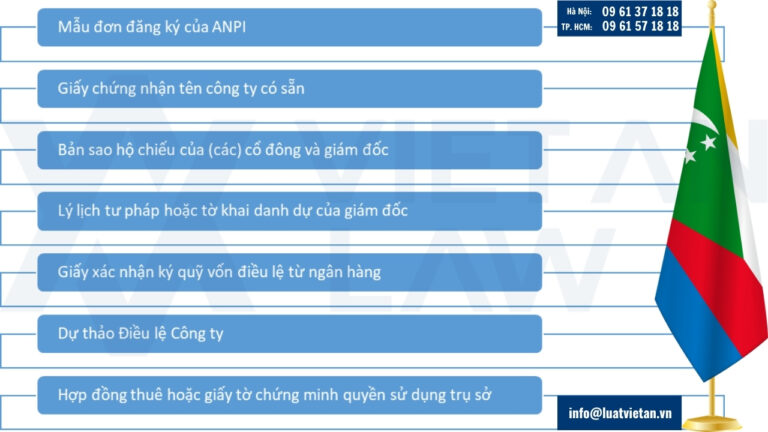 Chuẩn bị hồ sơ thành lập công ty tại Comoros