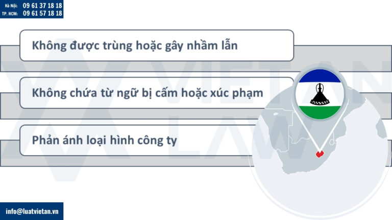 Đặt tên công ty tại Lesotho