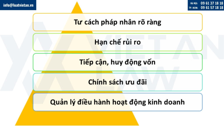 Lợi ích của việc thành lập công ty