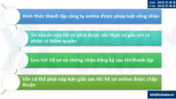 Thành lập công ty online có được không?
