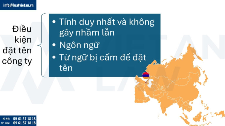 Điều kiện để Đặt tên để thành lập công ty tại Armenia