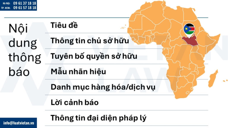 Đăng thông báo cảnh báo để bảo hộ nhãn hiệu tại Nam Sudan