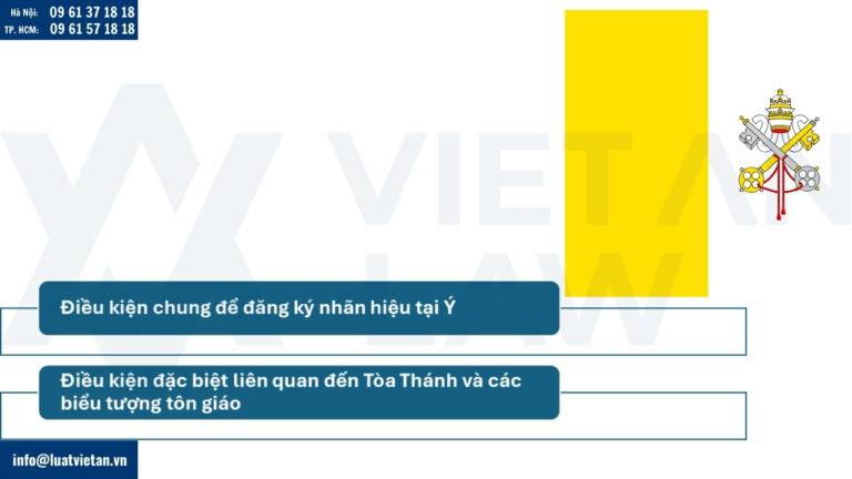 Điều kiện đăng ký nhãn hiệu tại Holy See