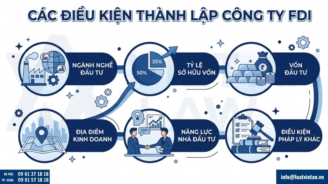 Điều kiện để thành lập công ty FDI